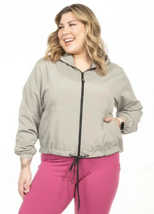 Cobertura - Corta Vento Plus Size Bege - COBERTURA