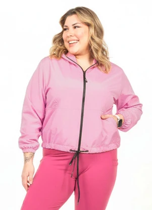 Cobertura - Corta Vento Plus Size Rosa - COBERTURA