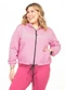 Cobertura - Corta Vento Plus Size Bege - variação: Rosa