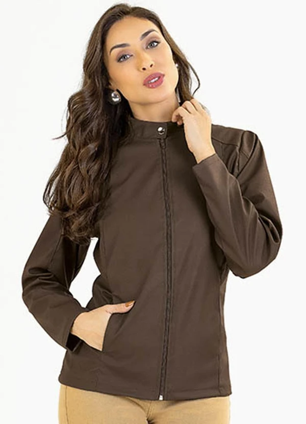 Soft Bonni - Jaqueta Adulto em Courino Marrom