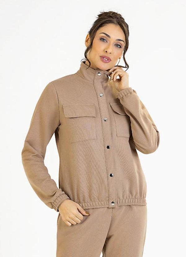 Soft Bonni - Jaqueta Adulto em Moletinho Bege