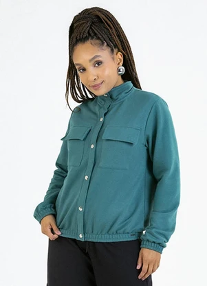 Soft Bonni - Jaqueta Adulto em Moletinho Verde - SOFT BONNI