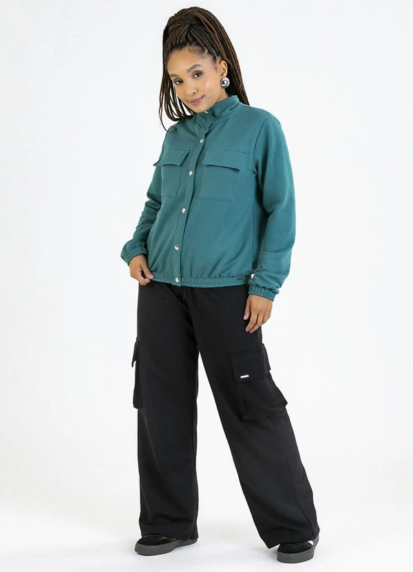 Soft Bonni - Jaqueta Adulto em Moletinho Verde 2