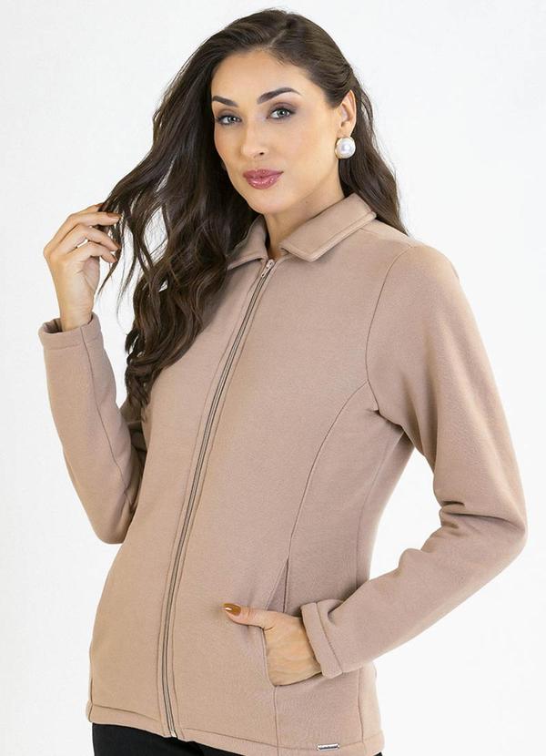 Soft Bonni - Jaqueta Adulto em Moletom Bege