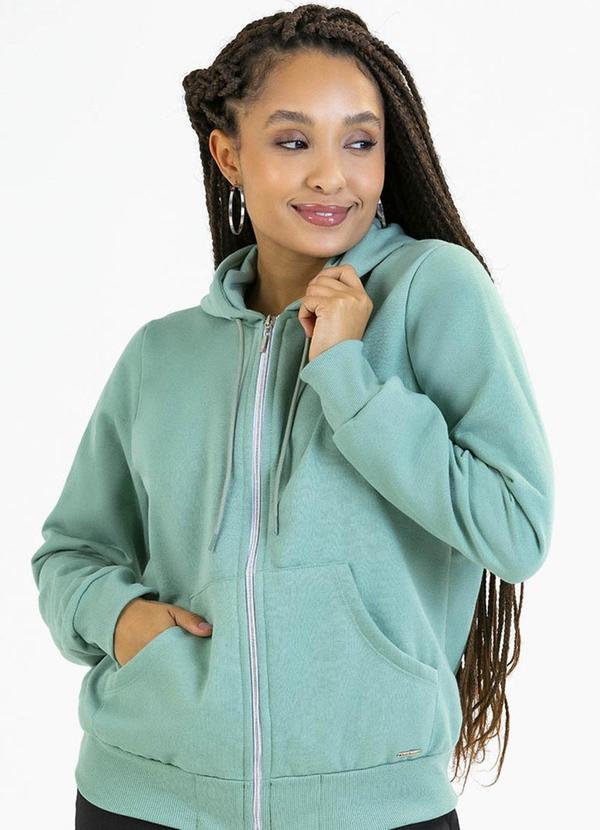 Soft Bonni - Jaqueta Adulto em Moletom Verde