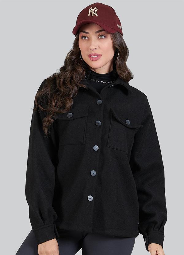 Soft Bonni - Jaqueta Adulto Feminino Polar Preto