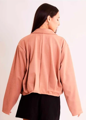 Sofie - Jaqueta Allure em Malha Suede Marrom - SOFIE