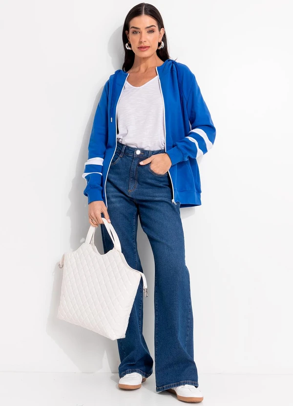 Quintess - Jaqueta Azul em Molecotton 3