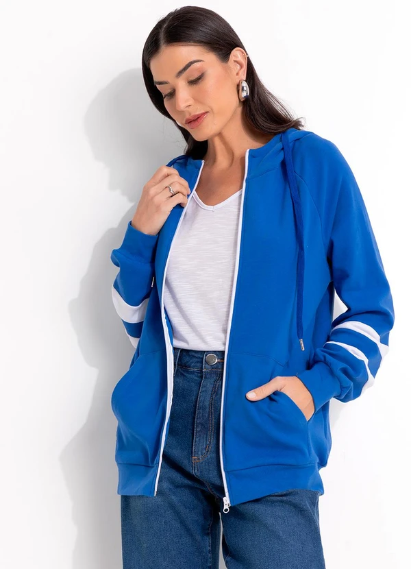 Quintess - Jaqueta Azul em Molecotton 5