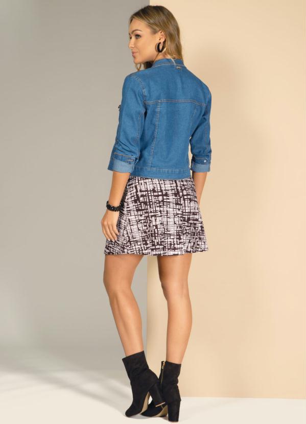 Quintess - Jaqueta Azul Jeans com Detalhes de Tachas 9