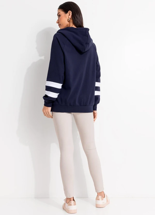 Quintess - Jaqueta Azul Marinho em Molecotton 5