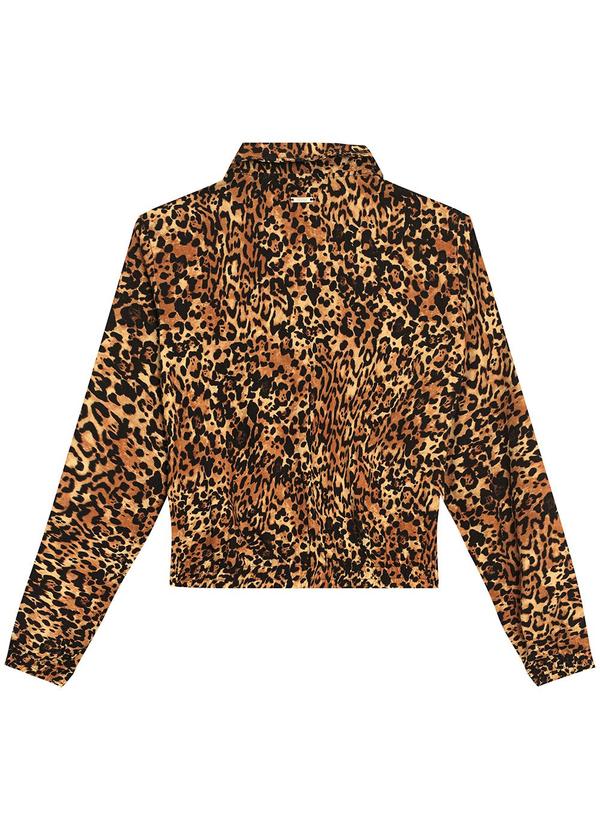 Enfim - Jaqueta Bomber Animal Print Marrom 5