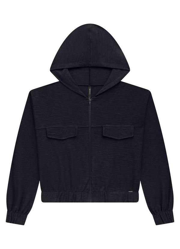 Lunender Jaqueta Preta Feminina Com Capuz Lunender Jaqueta Bomber