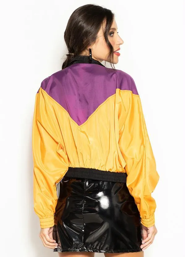 Colcci - Jaqueta Bomber em Tactel Amarela 2