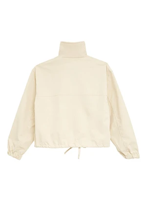 Malwee - Jaqueta Bomber em Viscose Sarjada Off White - MALWEE