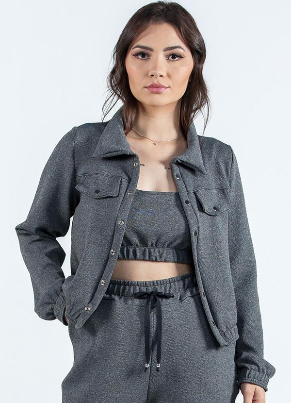 Misiss - Jaqueta Bomber Nika Cinza