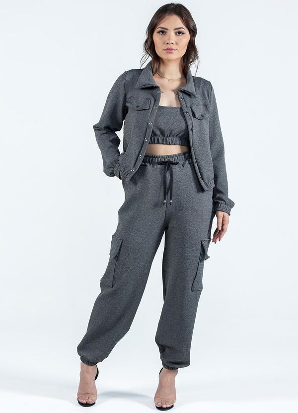 Misiss - Jaqueta Bomber Nika Cinza 3