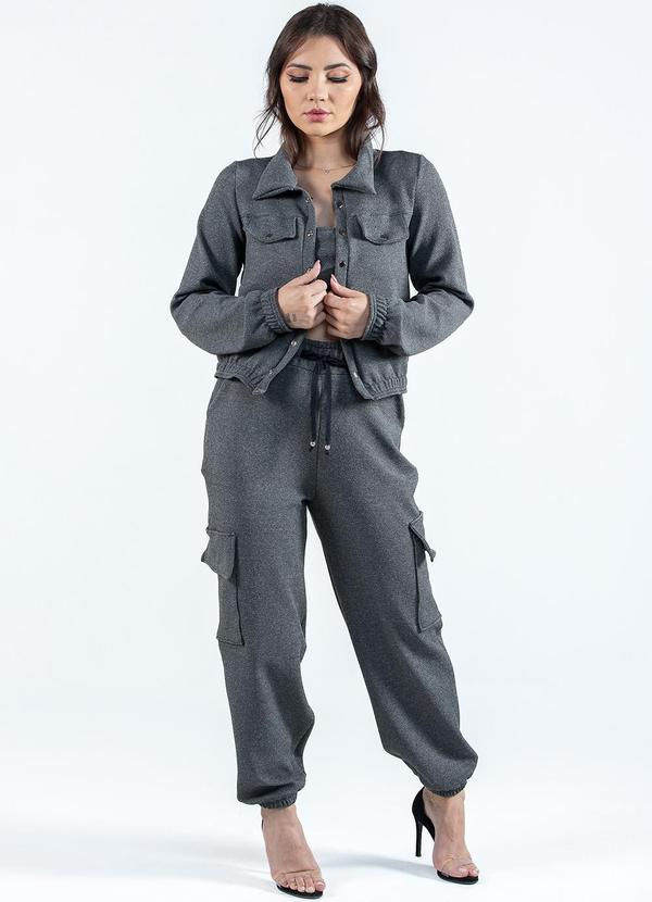 Misiss - Jaqueta Bomber Nika Cinza 4