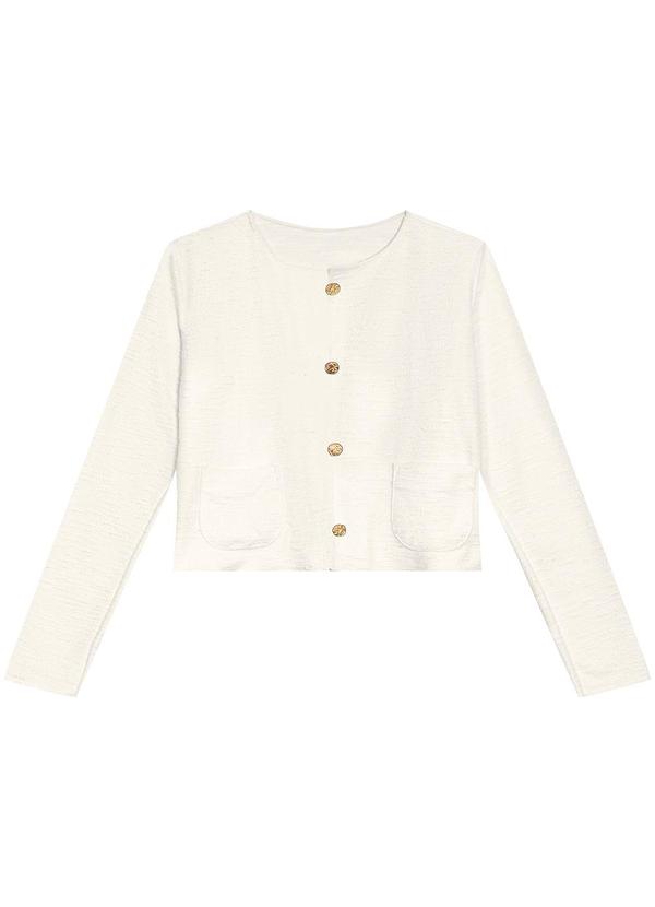 Enfim - Jaqueta Box Texturizada Bege 3