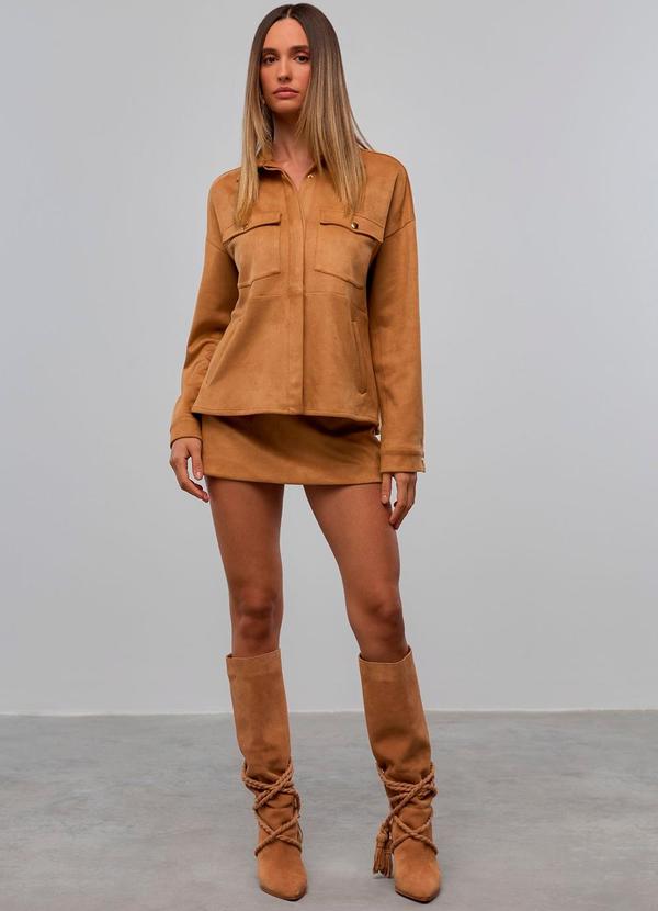 Carlota Costa - Jaqueta Camurça Marrom 2