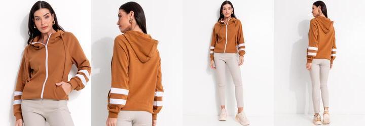 Jaqueta Caramelo em Molecotton