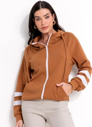 Quintess - Jaqueta Caramelo em Molecotton - QUINTESS