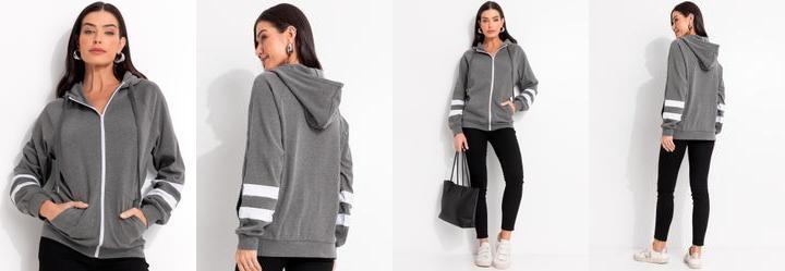 Jaqueta Cinza em Molecotton