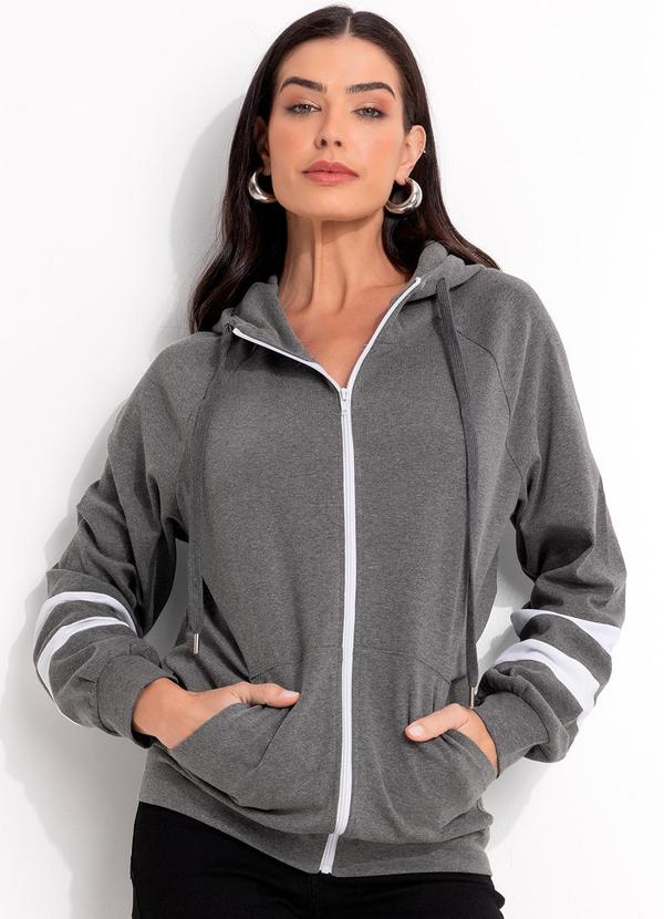 Jaqueta (Cinza) em Molecotton