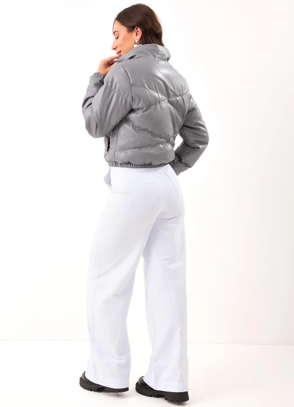 Quintess - Jaqueta Cinza em Pu 11