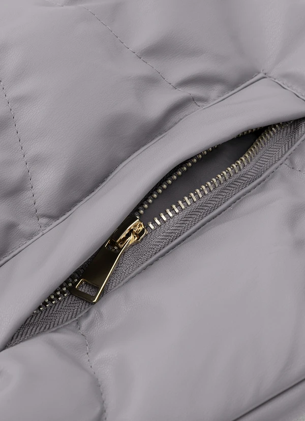 Quintess - Jaqueta Cinza em Pu