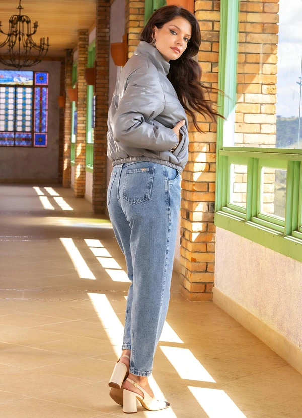 Quintess - Jaqueta Cinza em Pu 6