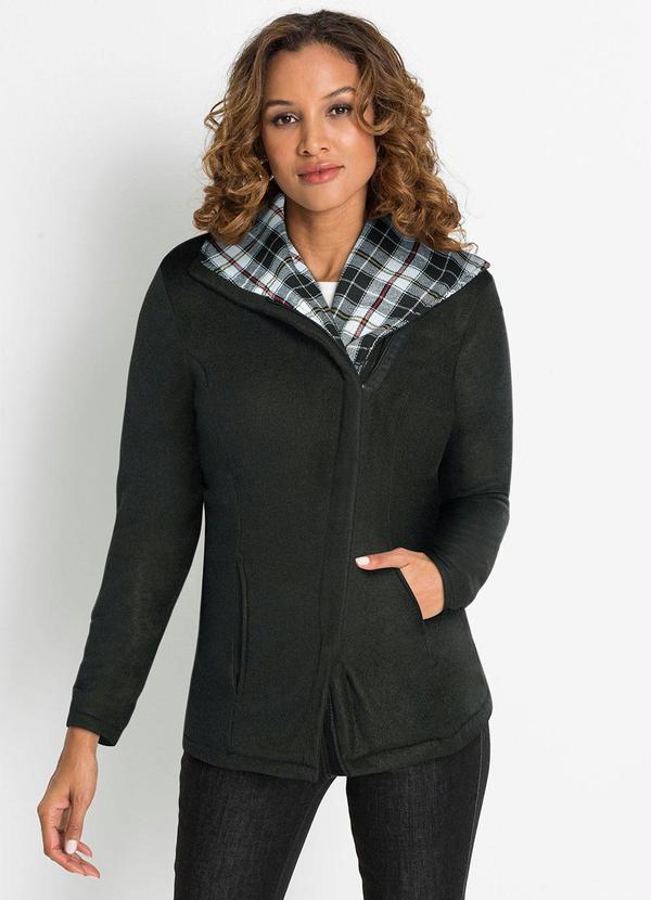 Outlet - Jaqueta com Bolsos Preta 3