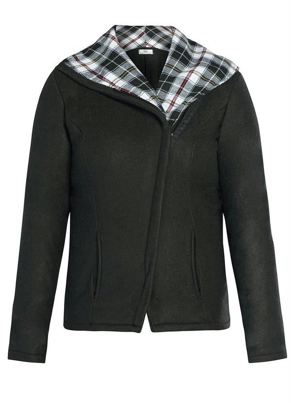 Outlet - Jaqueta com Bolsos Preta 6