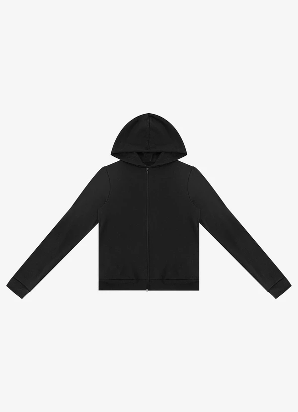 Rovitex - Jaqueta com Capuz em Moletom Rovitex Preto