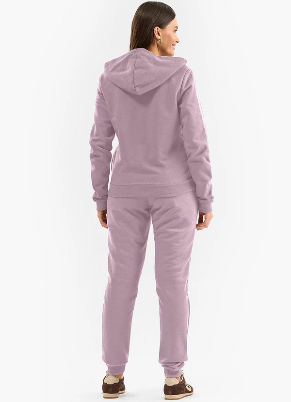 Rovitex - Jaqueta com Capuz em Moletom Rovitex Rosa 4