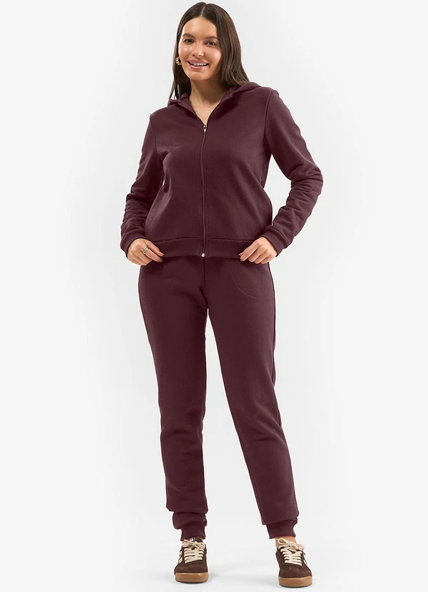 Rovitex - Jaqueta com Capuz em Moletom Rovitex Vermelho 3