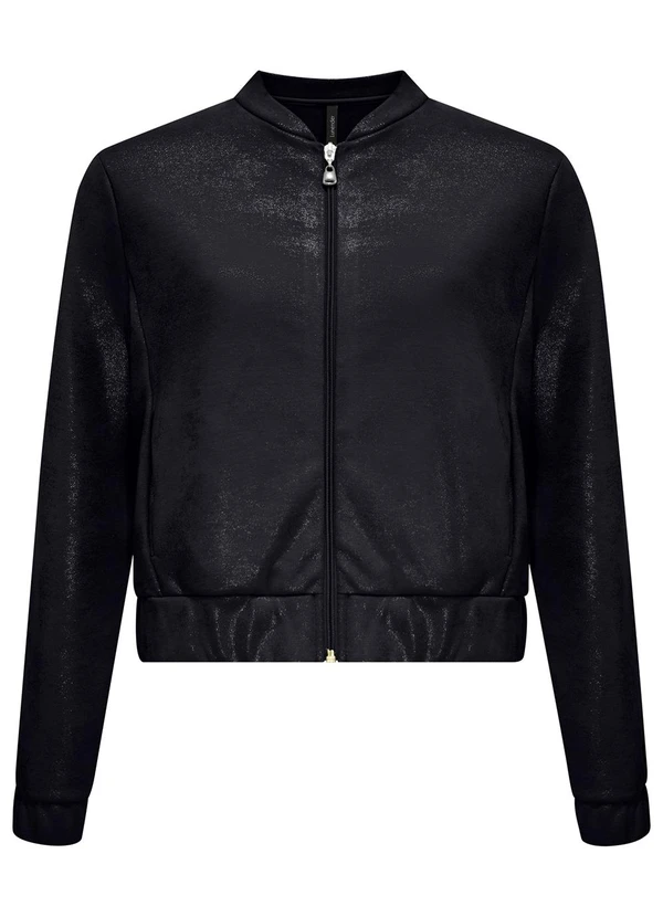 Casaco Feminino Jaqueta Lunender JAQUETA LUNENDER PRETA MOLETOM