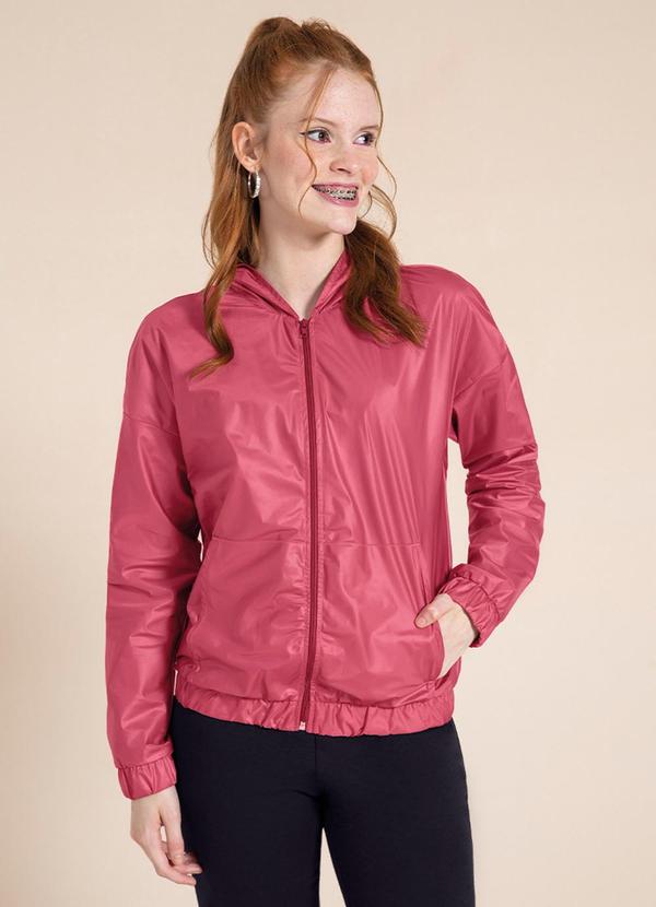 Bjoe - Jaqueta Corta Vento Feminino Juvenil Vermelho