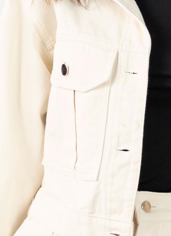 Quintess - Jaqueta Cropped Bege 5