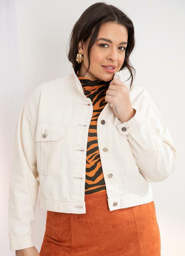 Quintess - Jaqueta Cropped Bege 6