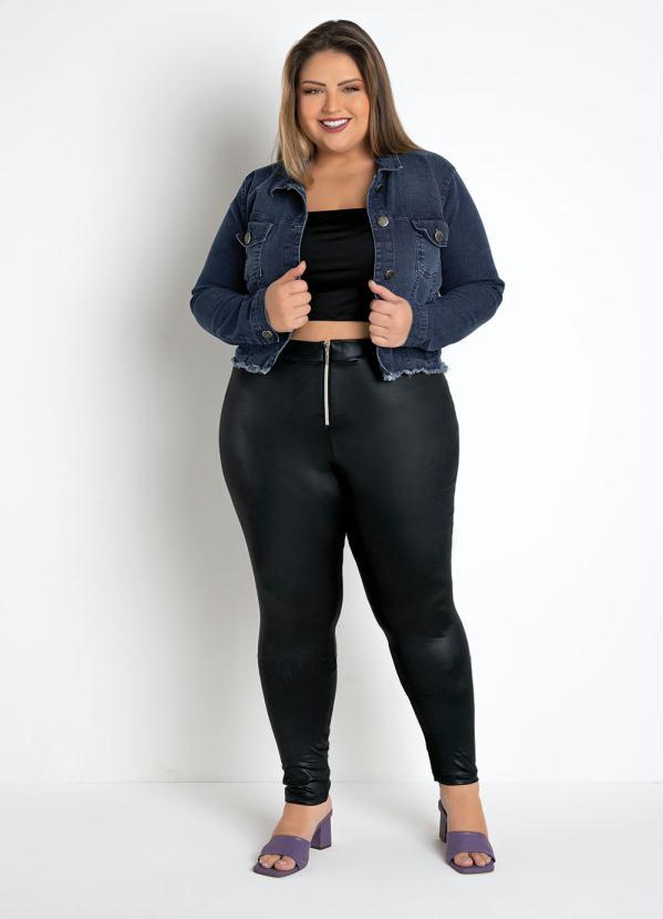 Rosalie - Jaqueta Cropped Jeans com Bolsos 2