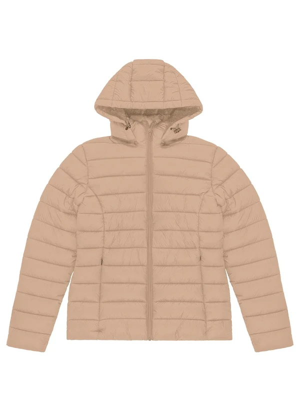 Endless - Jaqueta de Microfibra Puffer Bege