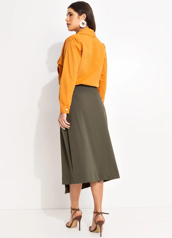 Mob - Jaqueta de Sarja Bolsos Laranja 4