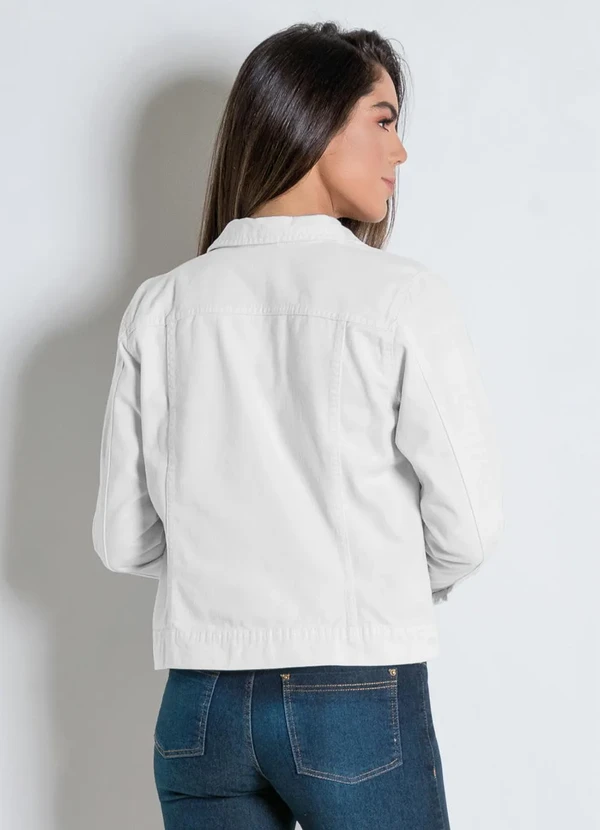 bonprix - Jaqueta de Sarja Branca 7