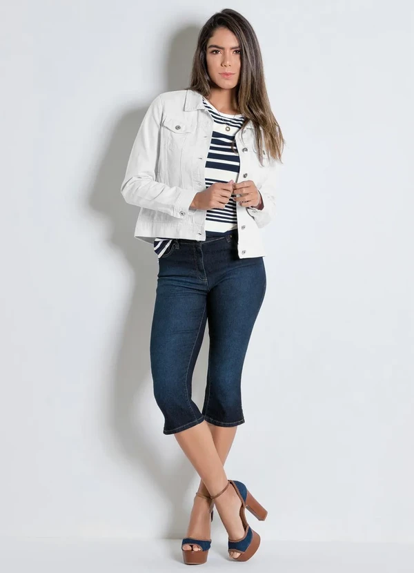 bonprix - Jaqueta de Sarja Branca 6