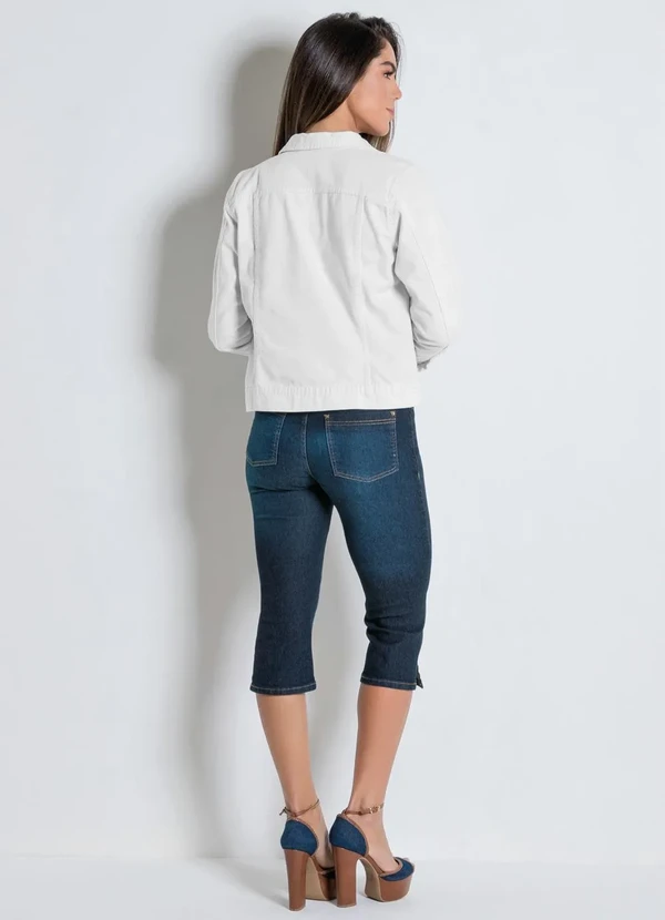 bonprix - Jaqueta de Sarja Branca 5