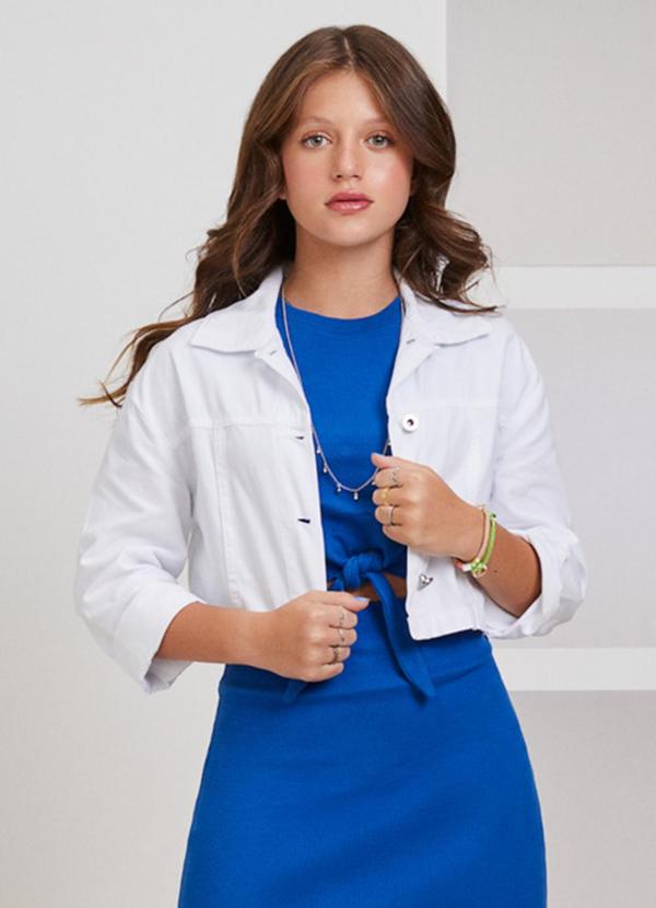 I Am - Jaqueta de Sarja Branco