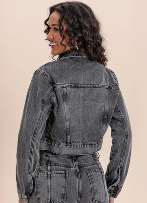 Angel - Jaqueta Denim Preto - ANGEL
