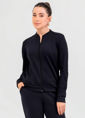 Cativa - Jaqueta em Algodão Preto - CATIVA