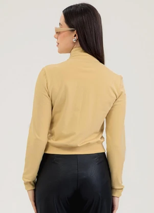 Cativa - Jaqueta em Molecotton  Amarelo Claro - CATIVA